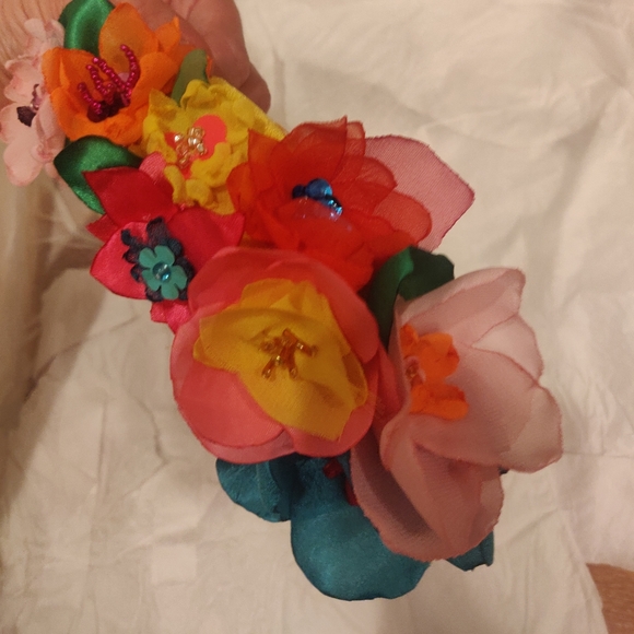 Floral Crystal Headband New Handmade - Picture 2 of 4